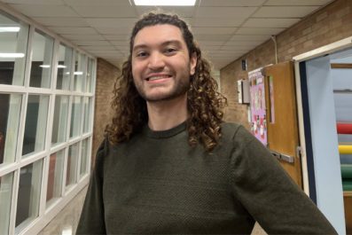 Student Portrait in Hallway
