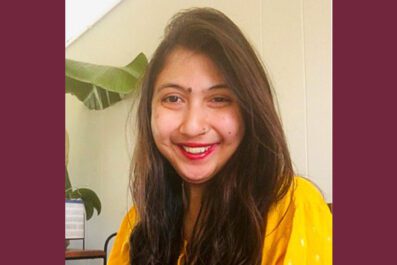 Riddhi smiling